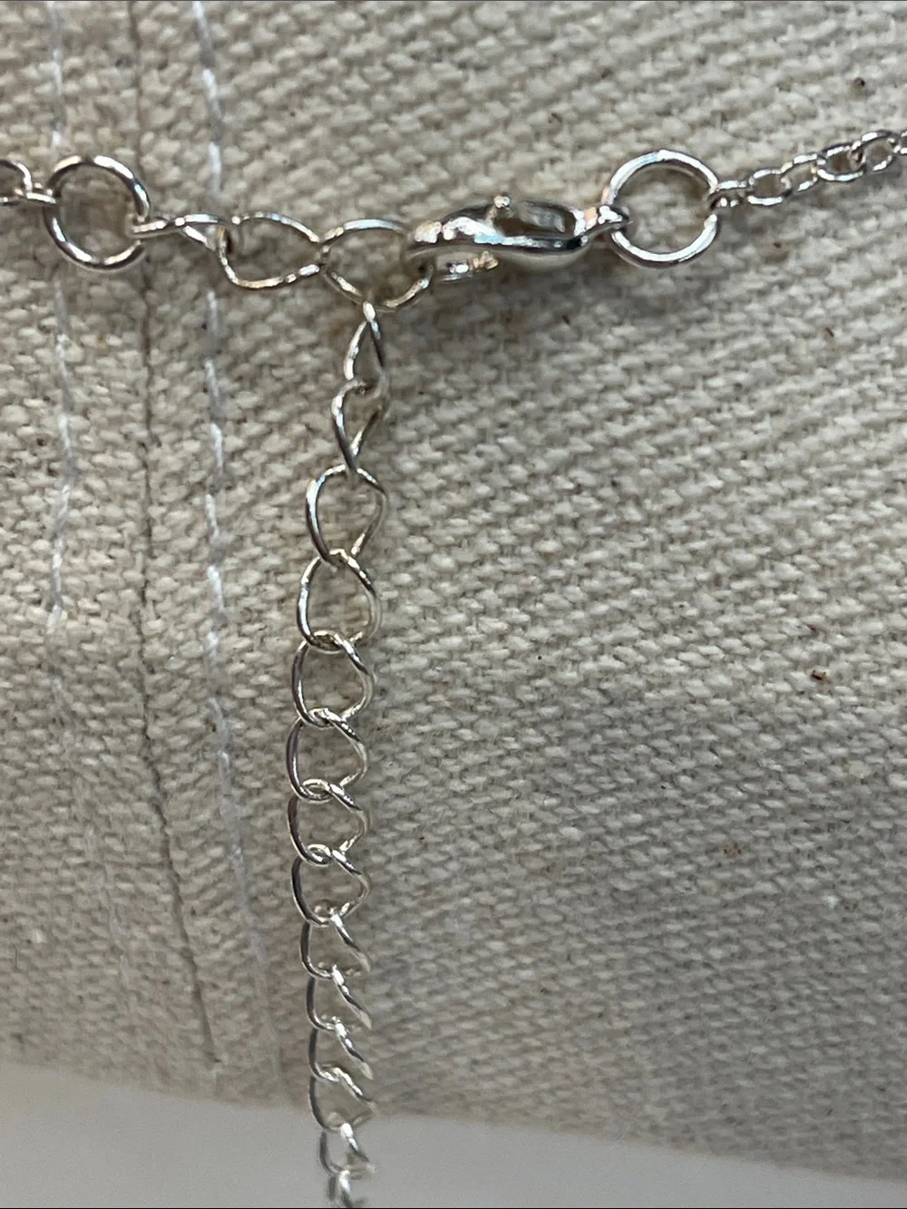 Auburn collegiate silver necklace with AU pendant in blue and orange